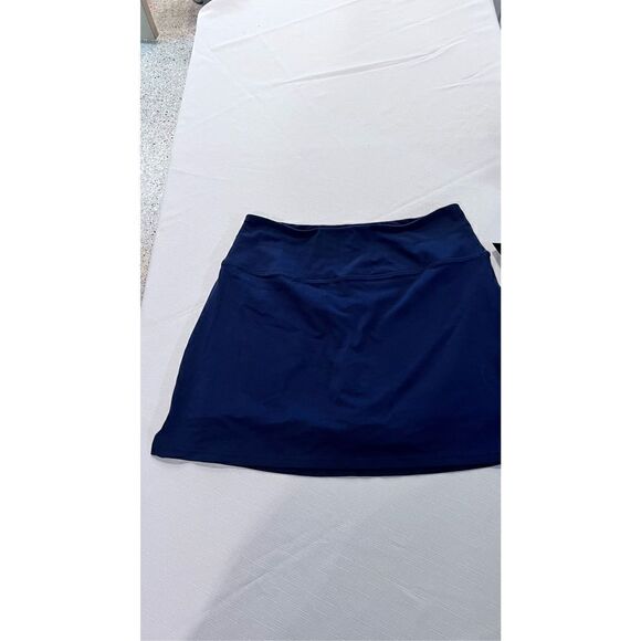 KIM ROGERS TUMMY CONTROL NAVY BLUE SKORTS WOMENS SZ M NEW - Picture 2 of 12